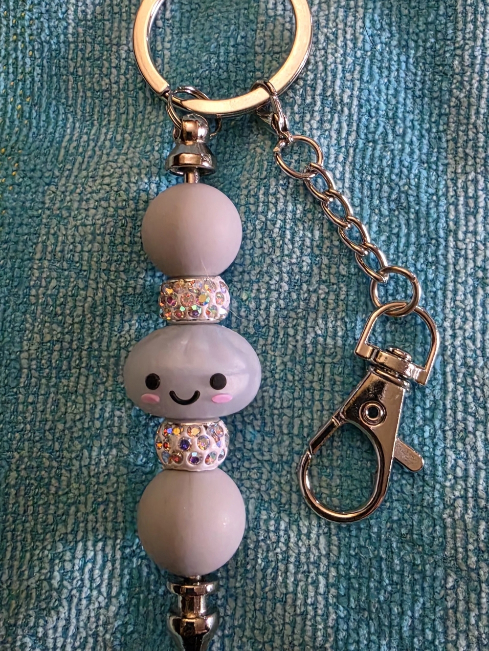 Gray Dumpling Keychain